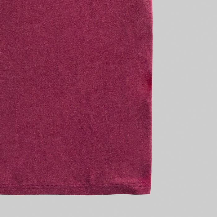 The Ezra Crewneck - Heather Maroon