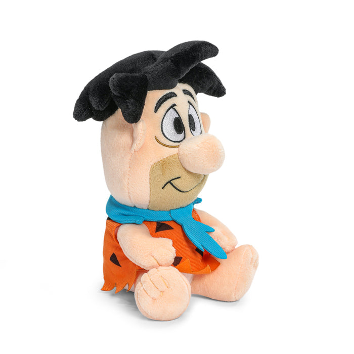 Set of four Flintstones Phunny plush toys featuring Fred, Wilma, Pebbles, and Dino from The Flintstones cartoon.