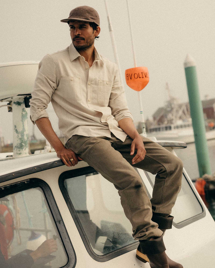 The Foundry Shirt in Natural Chambray
