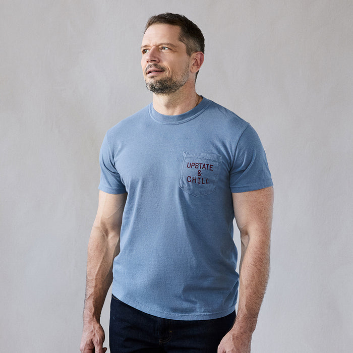 The Heart: Upstate & Chill® Pocket T - Blue Jean