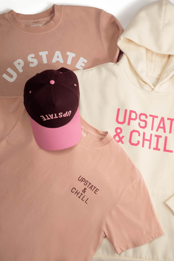 The Heart: Upstate & Chill® Pocket T - Peach / Anemone