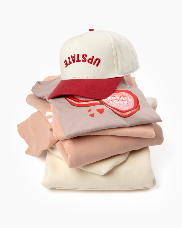 The Heart: Upstate & Chill® Pocket T - Peach / Anemone