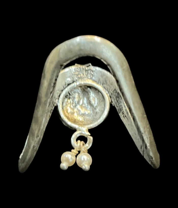 The Isha Silver Vanki Lakshmi Finger Ring