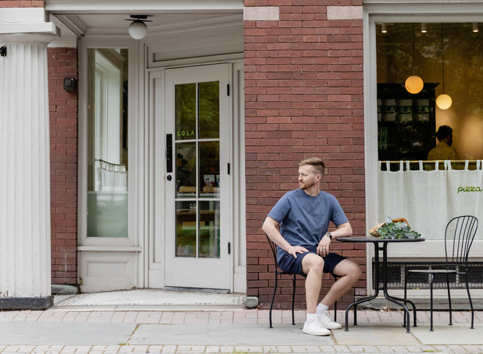 The Main Street Tee - Van Deusen Blue
