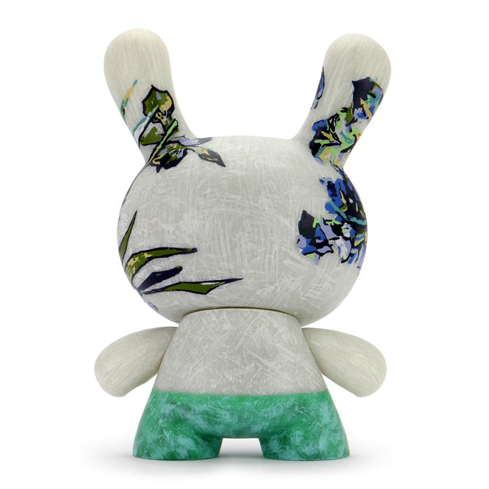 The Met 8-Inch Masterpiece Dunny featuring Van Gogh Irises with detailed floral artwork and vibrant colors.