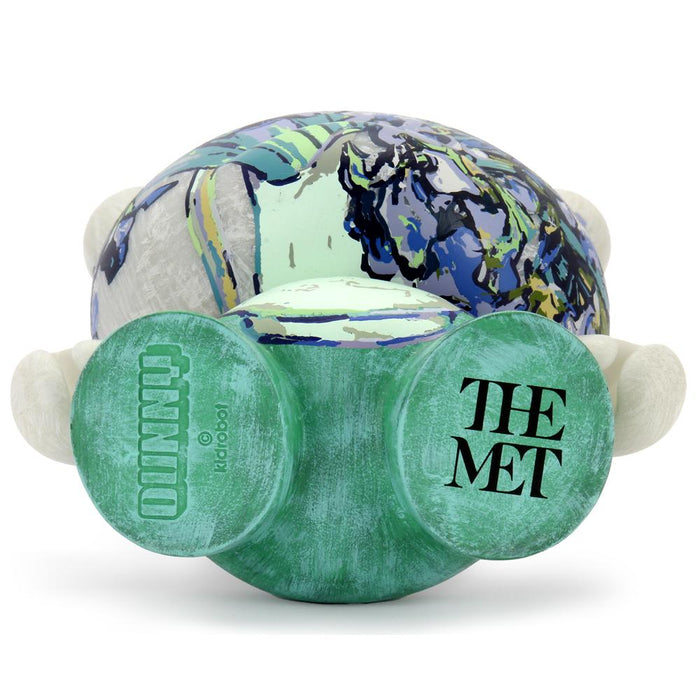 8-inch Dunny toy featuring Van Gogh Irises artwork by The Met, showcasing a collectible art-inspired designer figure.