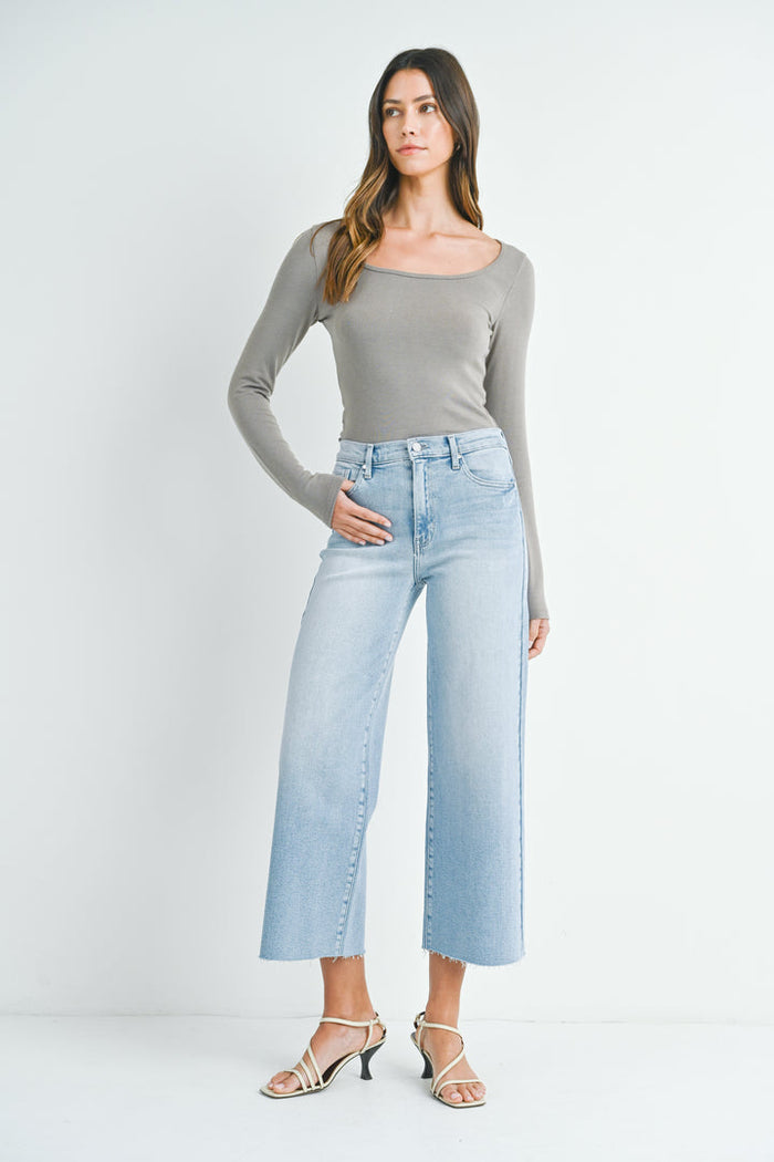 The Scissor Cut Wide Leg Jean BP460J - Light Denim