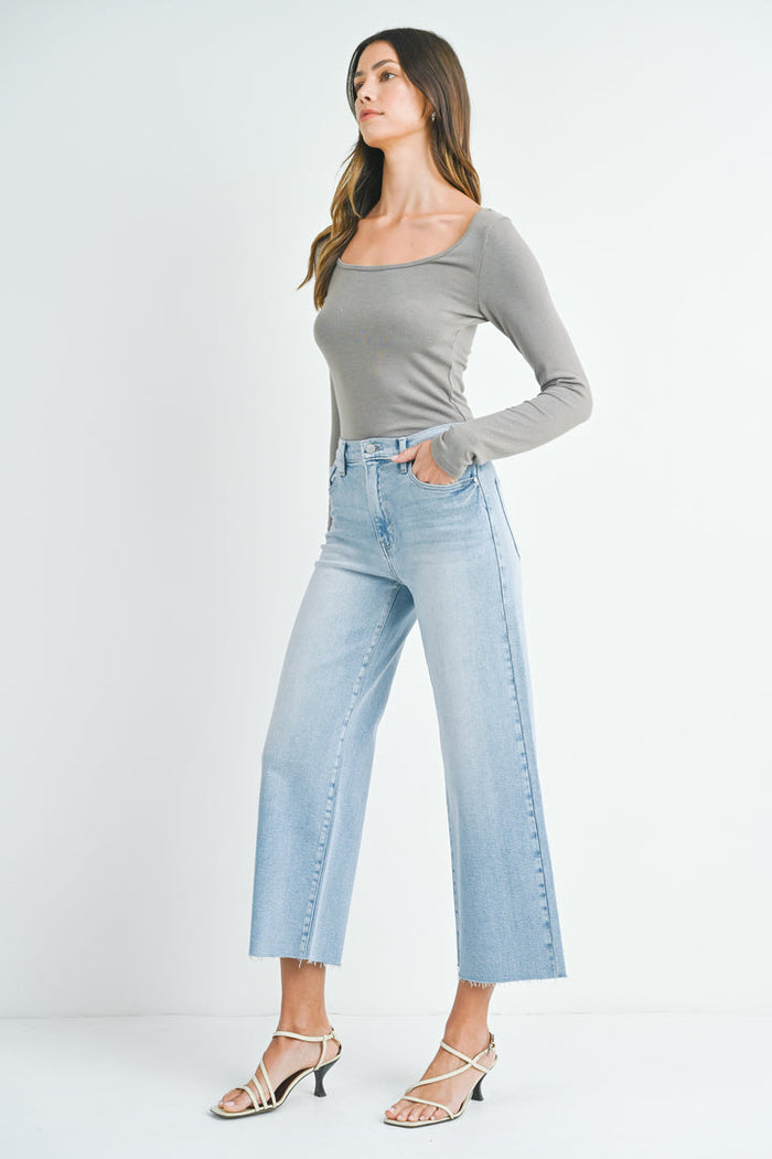 The Scissor Cut Wide Leg Jean BP460J - Light Denim