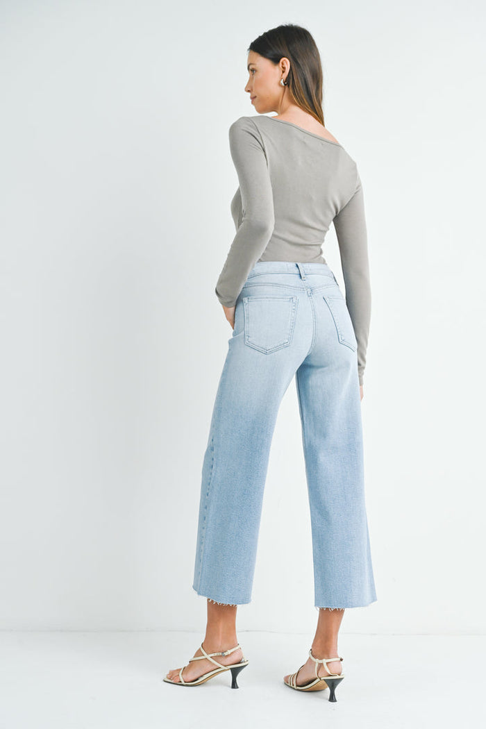 The Scissor Cut Wide Leg Jean BP460J - Light Denim