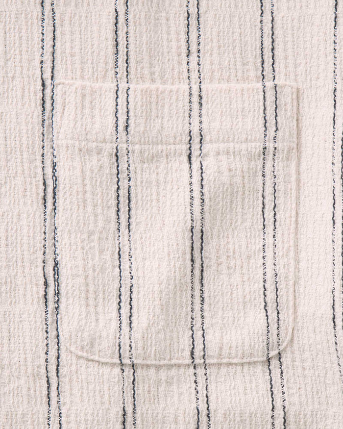 The Short Sleeve California in Tide Stripe Hacci