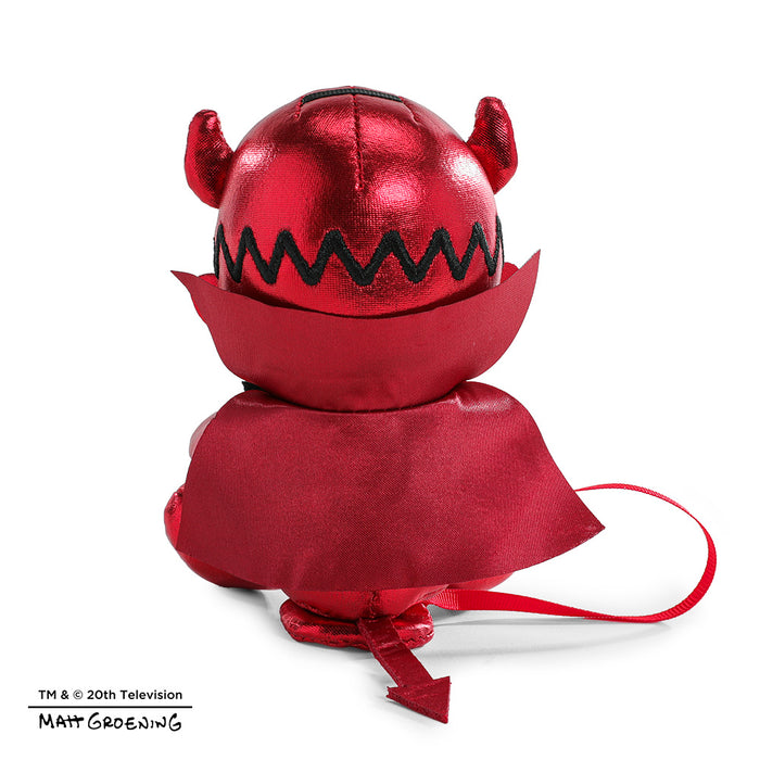 Homer Simpson Devil Plush Shoulder Phunny toy from The Simpsons featuring Homer with red devil horns and a mischievous expression.