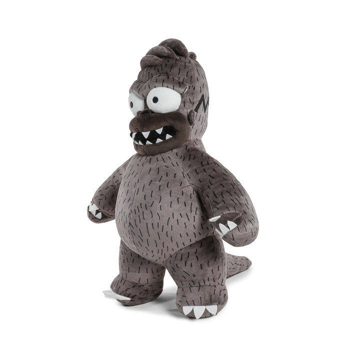 The Simpsons Homerzilla plush toy featuring Homer Simpson as a giant monster from the animated series.