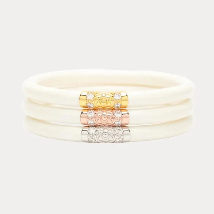 Three Kings All Weather Bangles- Ivory