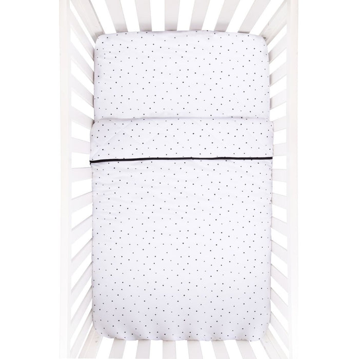 Stylish Black and White Crib Bedding Trio