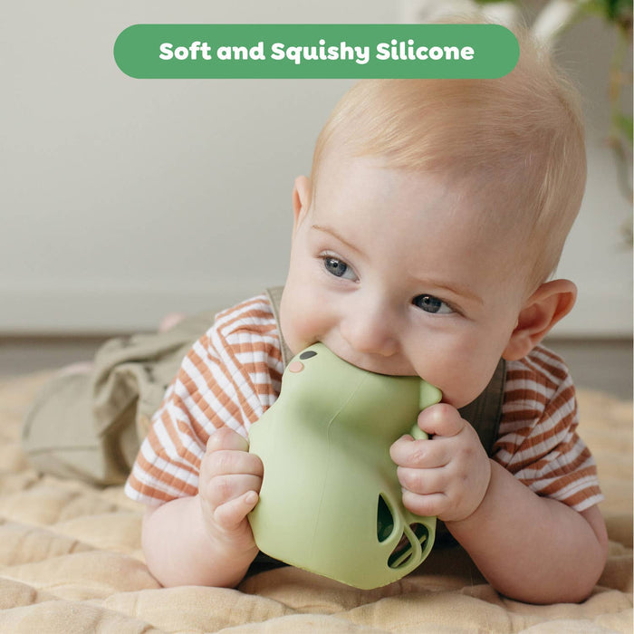 Tiger Tribe Dino Silicone Rattle