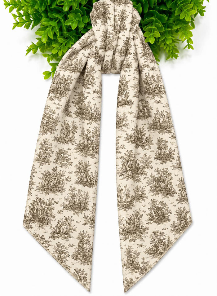 Toile Wreath Sash- Canvas Weight With or Without Trim
