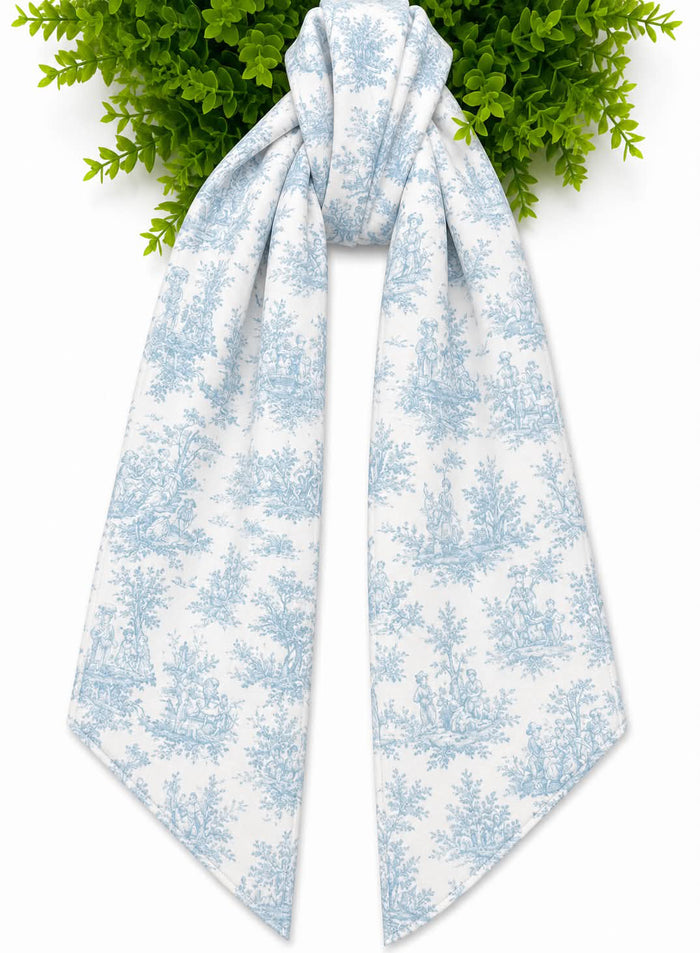 Toile Wreath Sash- Canvas Weight With or Without Trim
