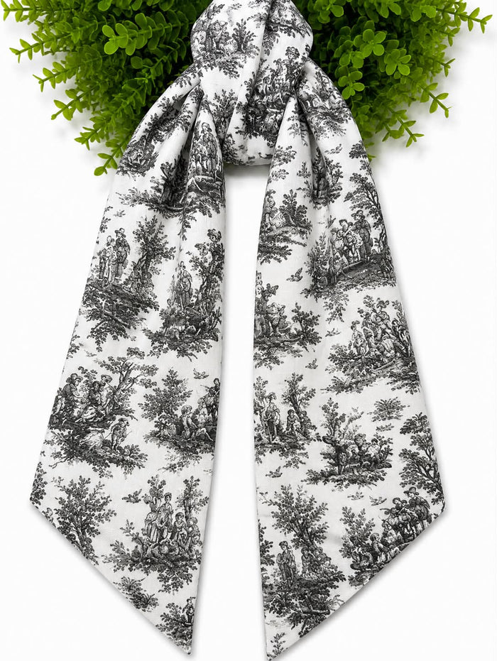 Toile Wreath Sash- Canvas Weight With or Without Trim