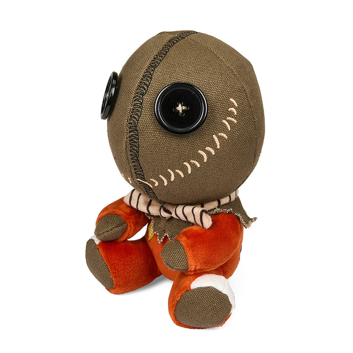 Soft Trick 'r Treat Sam Phunny Plush by Kidrobot, 7.5-inch plush toy featuring detailed Halloween design.