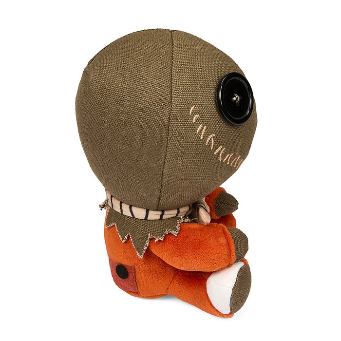 Soft Trick 'r Treat Sam Phunny plush by Kidrobot, 7.5-inch plush toy featuring detailed Halloween character design.