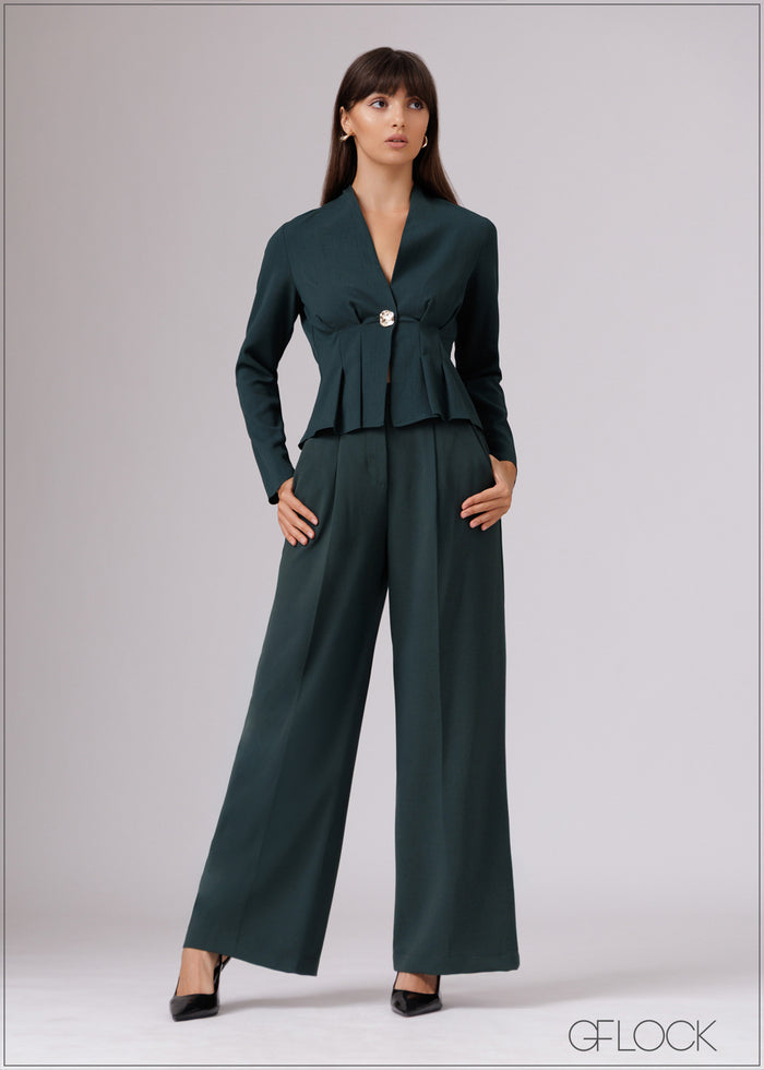 Trim Detailed Long Sleeved Top - 080526
