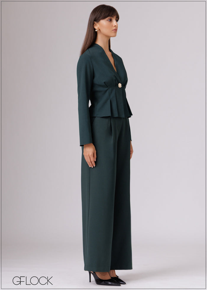 Trim Detailed Long Sleeved Top - 080526