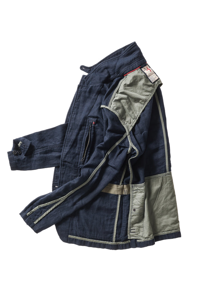 Tropical Trap Blazer - Dark Navy Hopsack