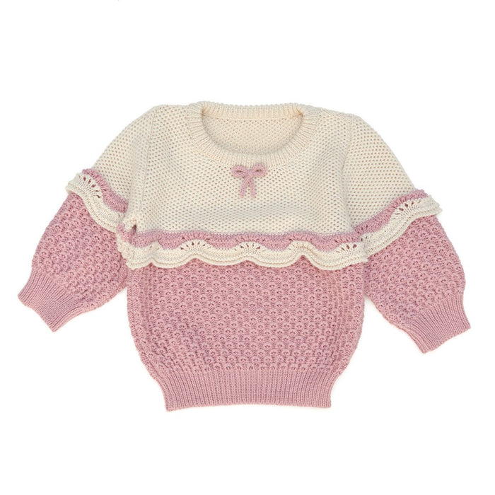 Tun Tun Amelie Sweater in Rose Quartz