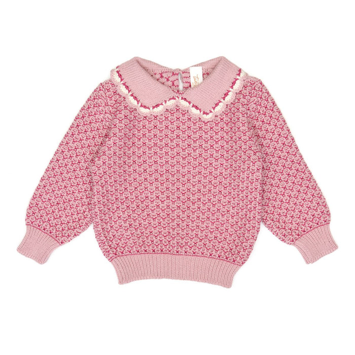 Tun Tun Sophie Sweater in Rose Quartz