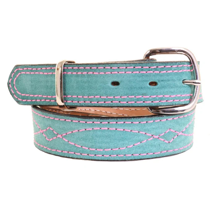 Turquoise Suede Kids Belt