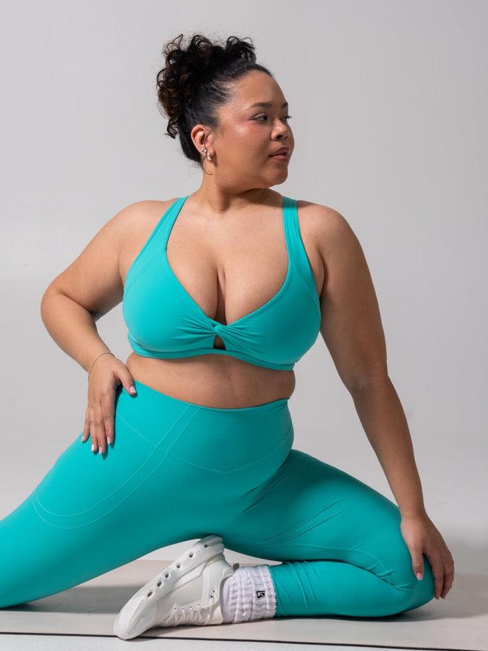 Twist Fit Sports Bra - Teal Me Later