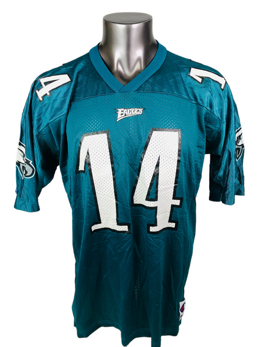 TY DETMER PHILADELPHIA EAGLES VINTAGE 1990'S CHAMPION JERSEY ADULT 48