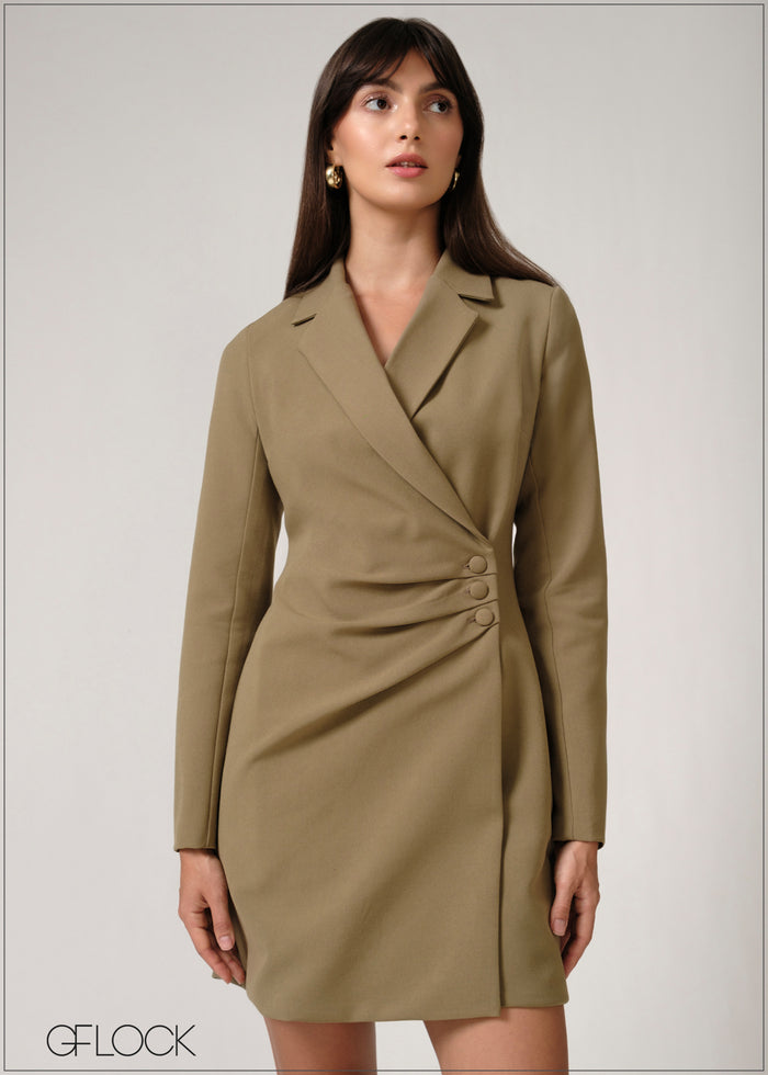 V-Neck Dress - 250526