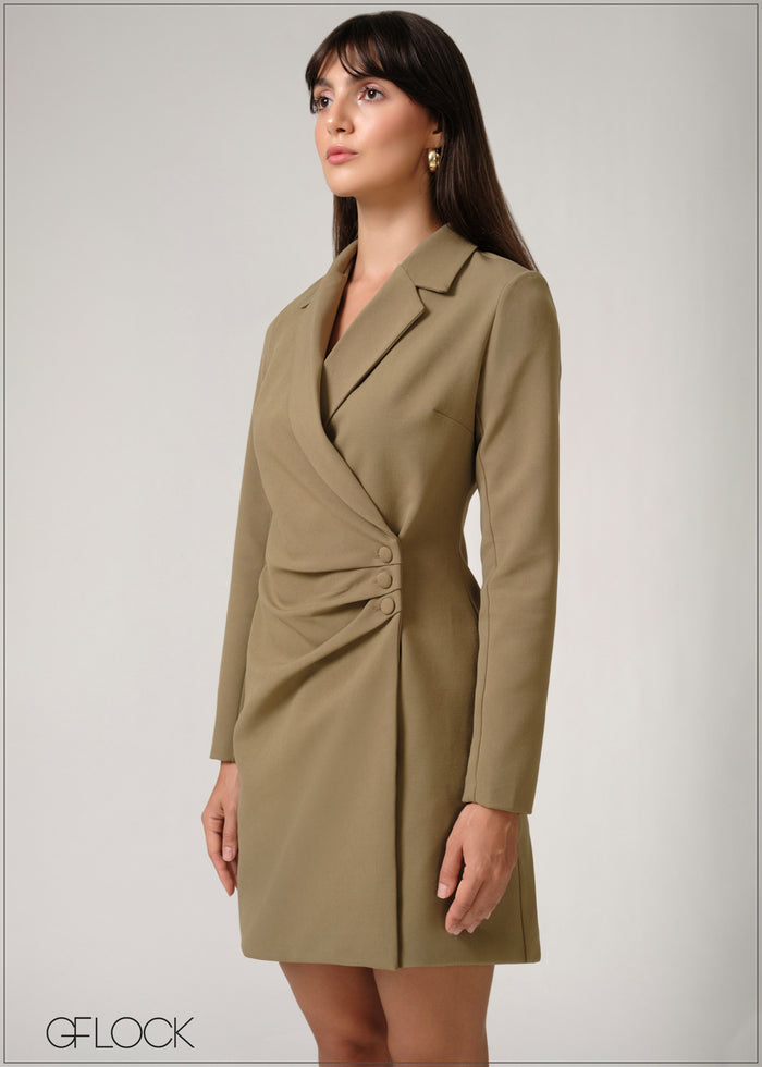 V-Neck Dress - 250526
