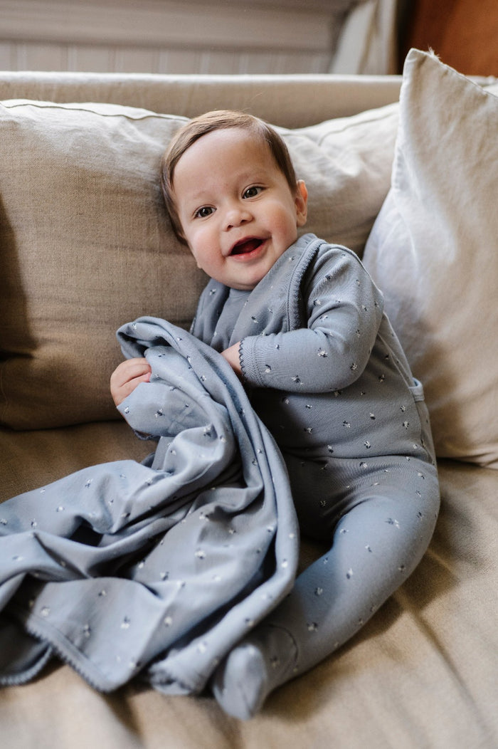 Velour Cluster Flower & Leaf Collection - Cotton Bib