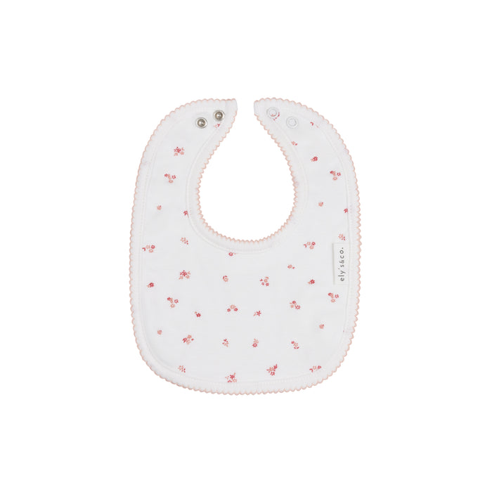 Velour Cluster Flower & Leaf Collection - Cotton Bib