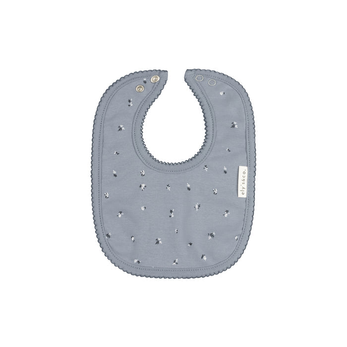 Velour Cluster Flower & Leaf Collection - Cotton Bib