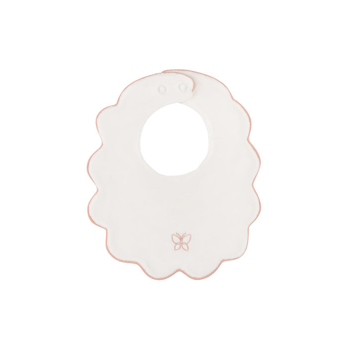 Velour Embroidered Bird & Butterfly Collection - Bib