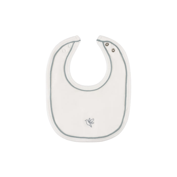 Velour Embroidered Bird & Butterfly Collection - Bib