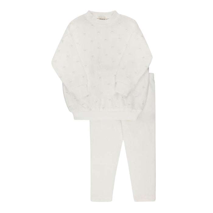 Velour Embroidered Floral Collection - Lounge Set
