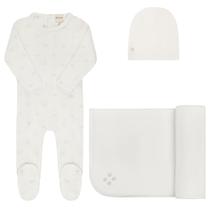 Velour Embroidered Floral Collection - Take Me Home Set