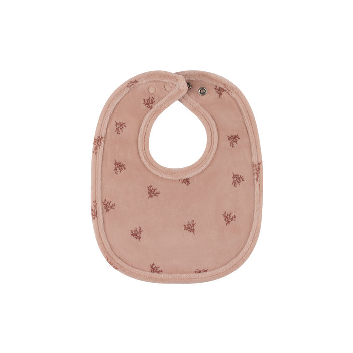 Velour Leaf Pattern Collection - Bib