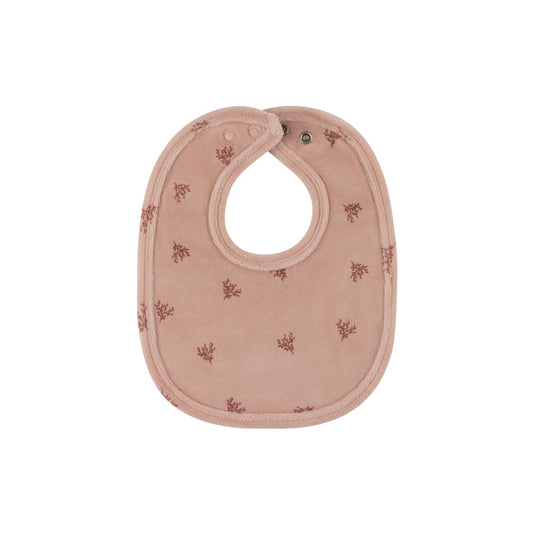 Velour Leaf Pattern Collection - Bib