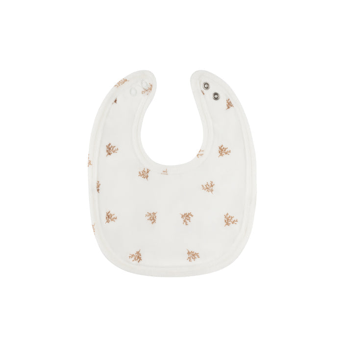 Velour Leaf Pattern Collection - Bib
