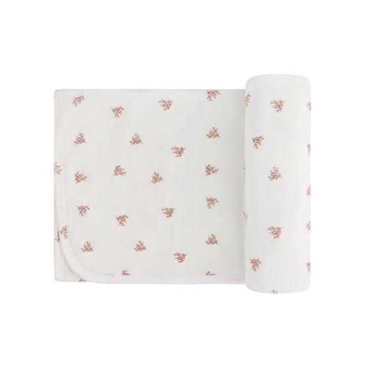 Velour Leaf Pattern Collection - Blanket