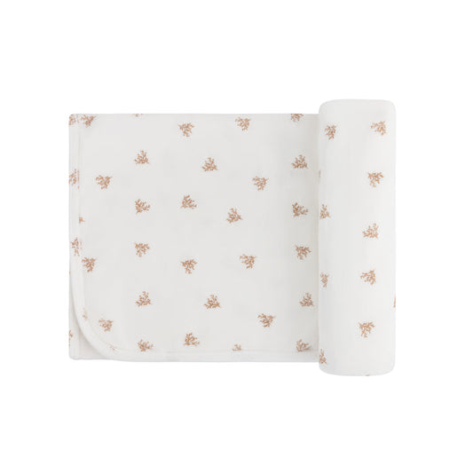 Velour Leaf Pattern Collection - Blanket