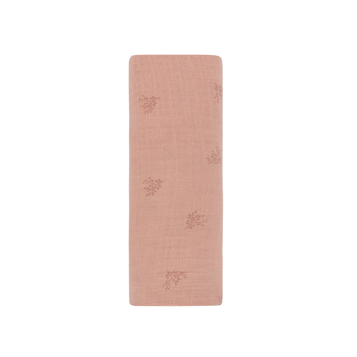 Velour Leaf Pattern Collection - Muslin Swaddle