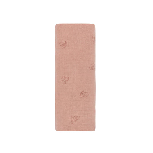Velour Leaf Pattern Collection - Muslin Swaddle