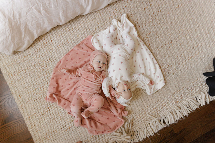 Velour Leaf Pattern Collection - Muslin Swaddle