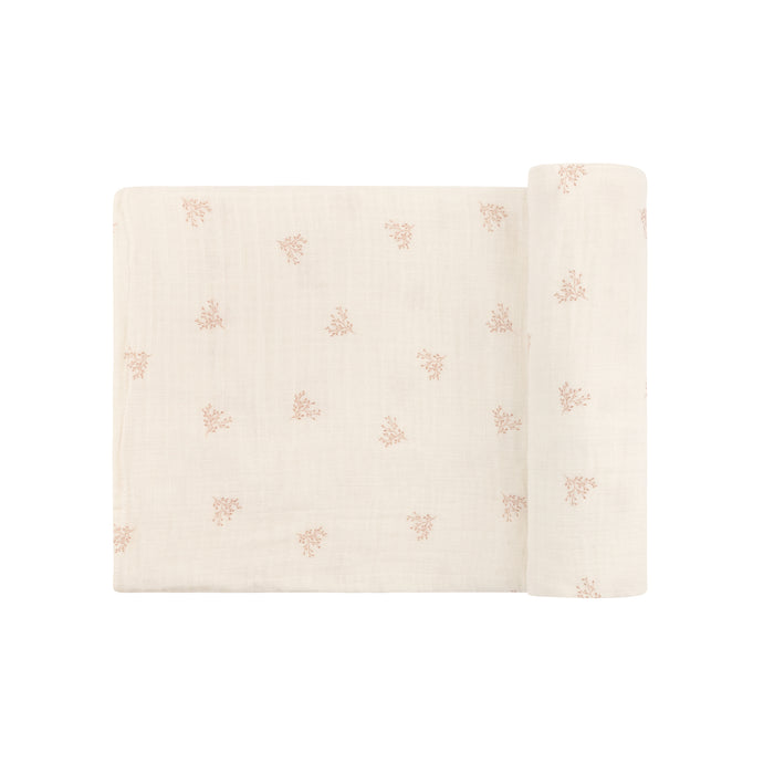 Velour Leaf Pattern Collection - Muslin Swaddle